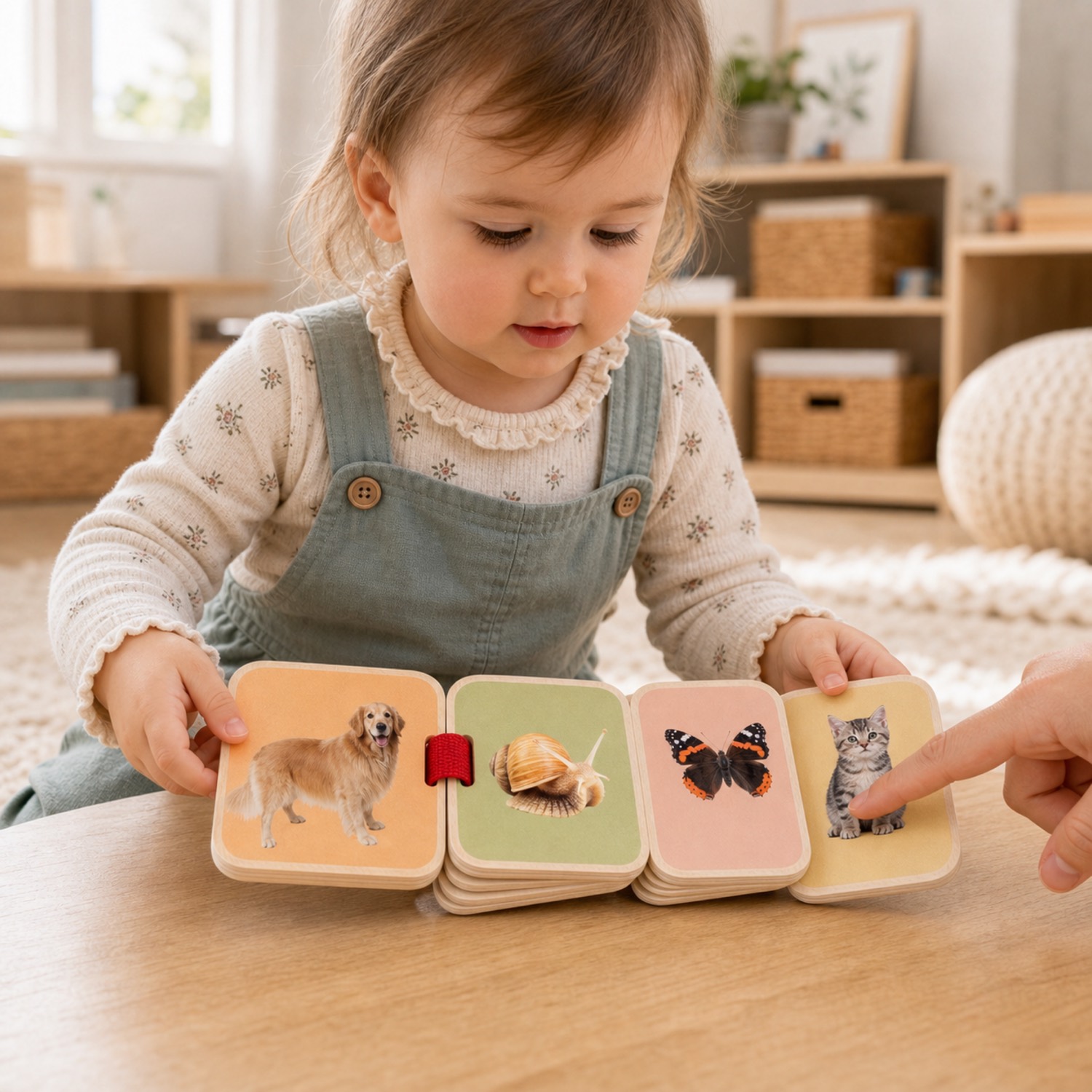 Beispielbild: Kind spielt mit Holzspielzeug
